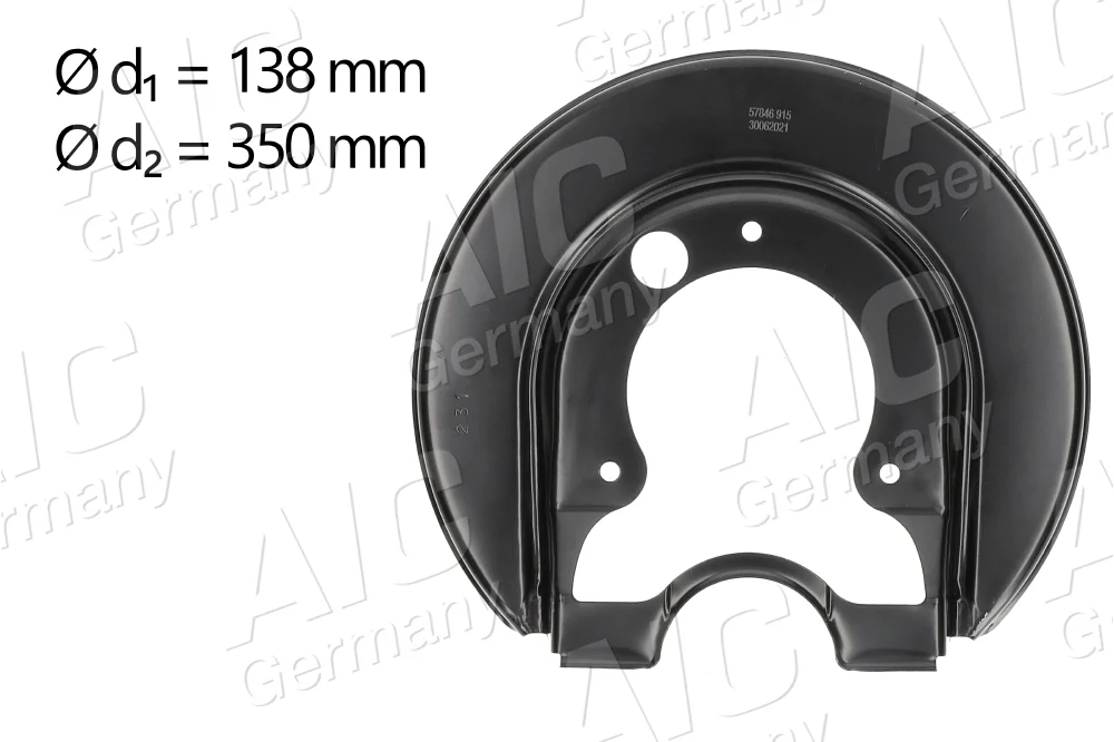 Ochranný plech proti rozstřikování, brzdový kotouč AIC 57846