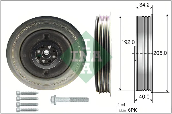 Sada řemenice, kliková hřídel Schaeffler INA 544050420 Sada řemenice, kliková hřídel Schaeffler INA 544050420
