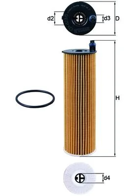 Olejový filtr MAHLE OX823/6D