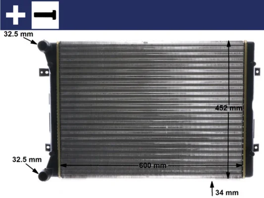 Chladič, chlazení motoru MAHLE CR2038000S