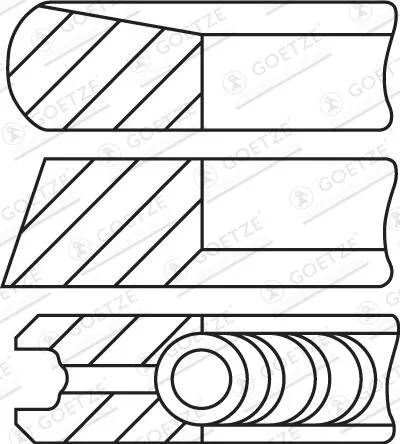 Sada pístních kroužků GOETZE ENGINE 08-435207-00 Sada pístních kroužků GOETZE ENGINE 08-435207-00