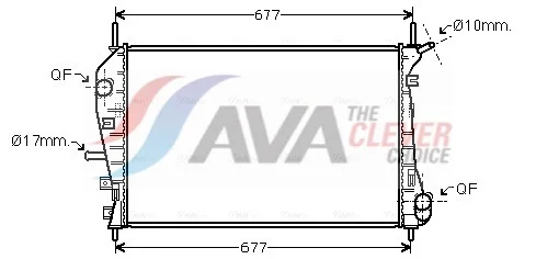 Chladič, chlazení motoru AVA Clever Choice FDA2376