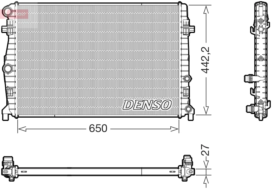 Chladič, chlazení motoru DENSO DRM32058