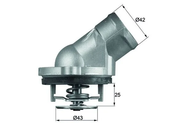 Termostat, chladivo MAHLE TI4587D