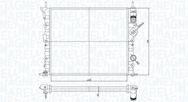 Chladič MAGNETI MARELLI 350213194700