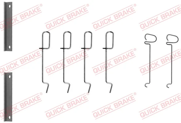 Sada prislusenstvi, oblozeni kotoucove brzdy QUICK BRAKE 109-1070