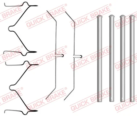 Sada prislusenstvi, oblozeni kotoucove brzdy QUICK BRAKE 109-1701