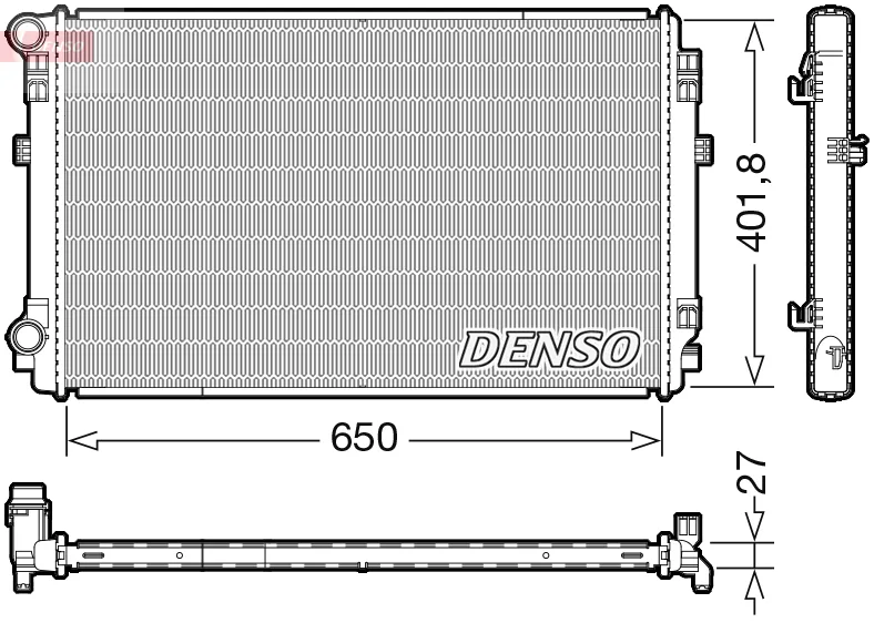 Chladič, chlazení motoru DENSO DRM32048