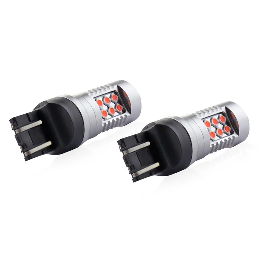 ZAROWKI LED CANBUS 24SMD T20 WR21/5W ČERVENÁ AMIO 02581 - Obrázek 3