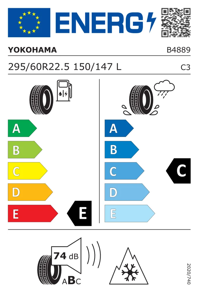 295/60R22.5 CYO 704R YOKOHAMA 295/60R22.5CYO704R
