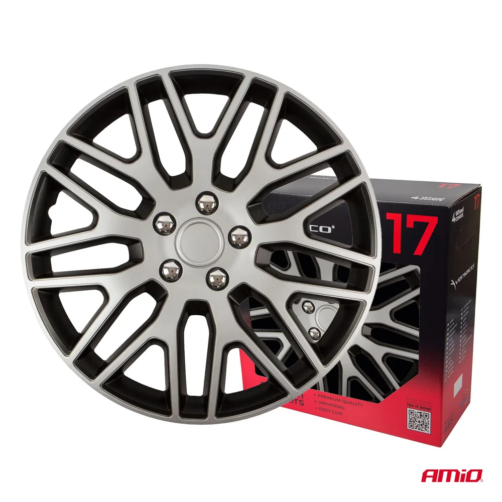 Poklice Dakar 17” černo-stříbrná sada 4ks COLOR BOX Versaco 3260 - Obrázek 3