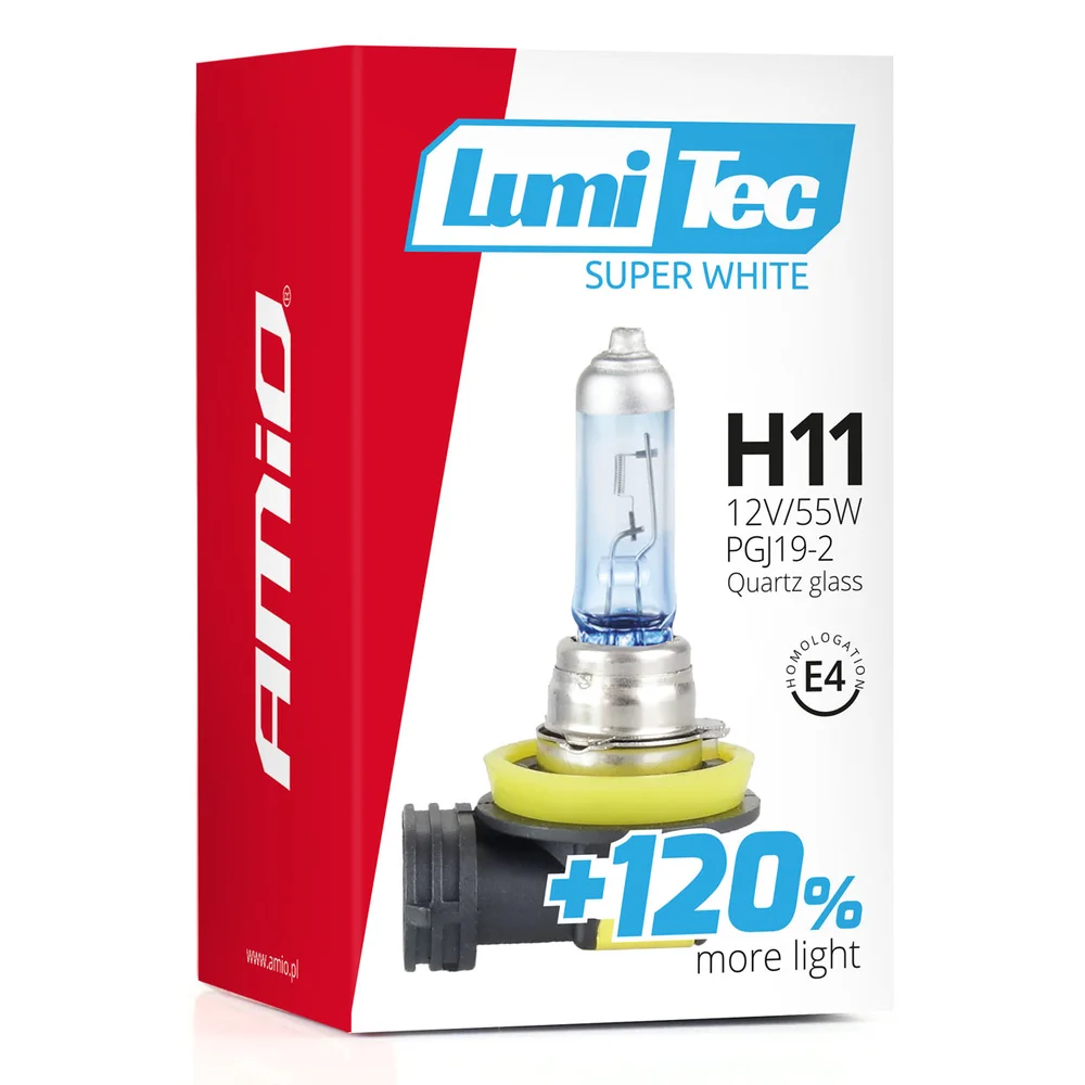 ZAROWKA 12V H11 55W LUMITEC SUPER BÍLÁ AMIO 02139 - Obrázek 5