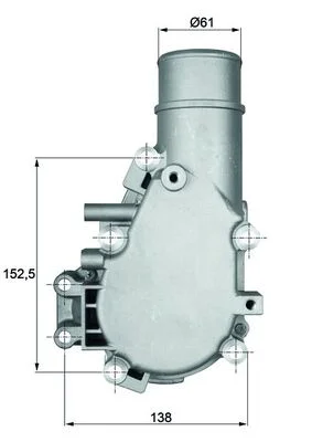 Termostat, chladivo MAHLE TI13684