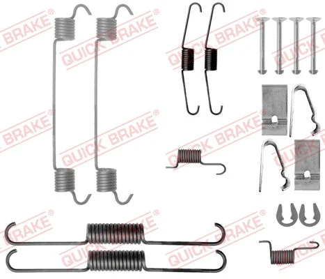 Sada příslušenství, brzdové čelisti QUICK BRAKE 105-0038