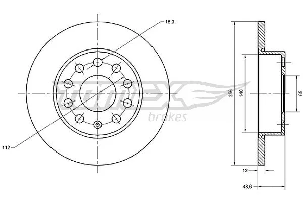 Brzdový kotouč Tomex Brakes TX70-79