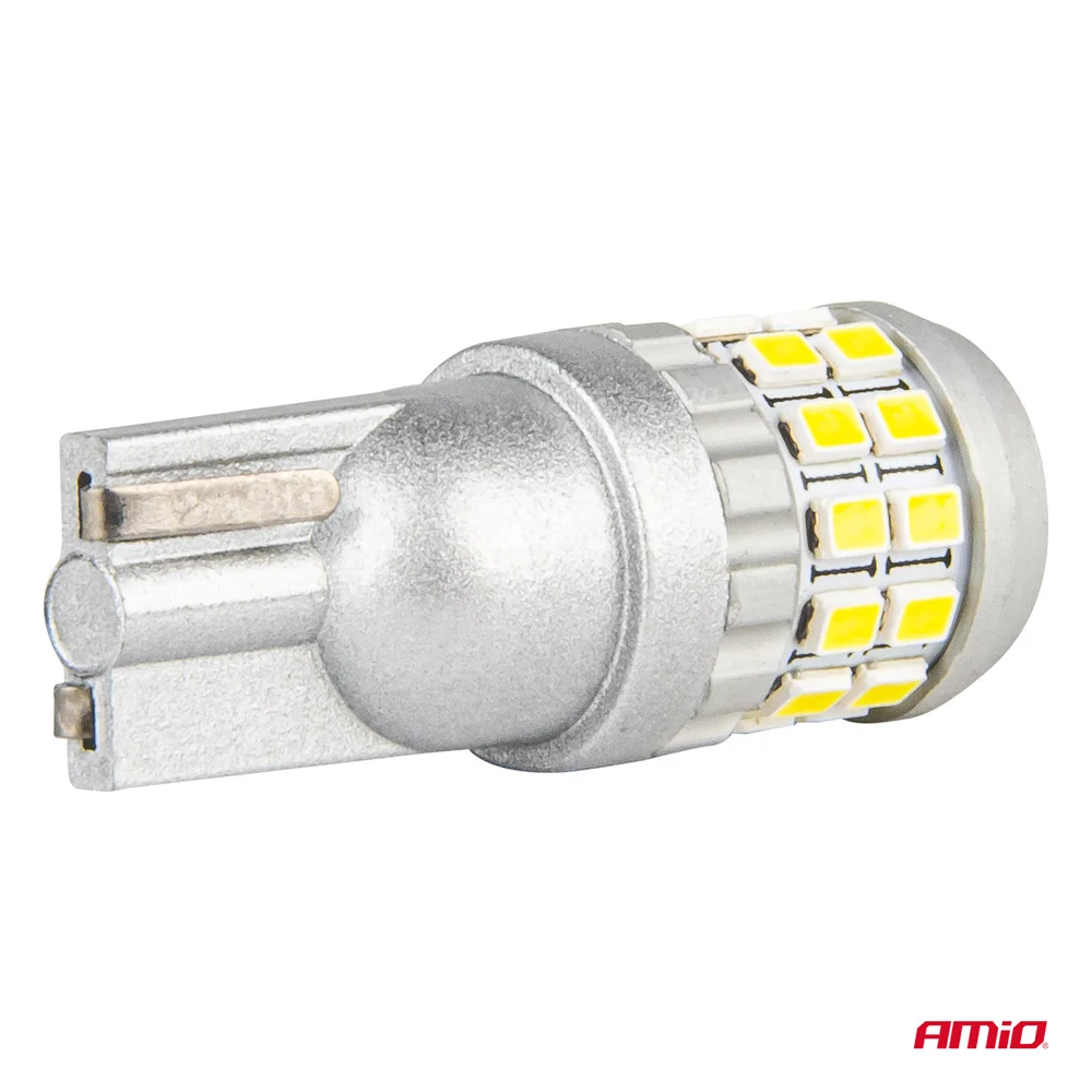 LED žárovky CANBUS T10 W5W 30SMD 2016 Bílá 12V/24V AMiO-04233 - Obrázek 3