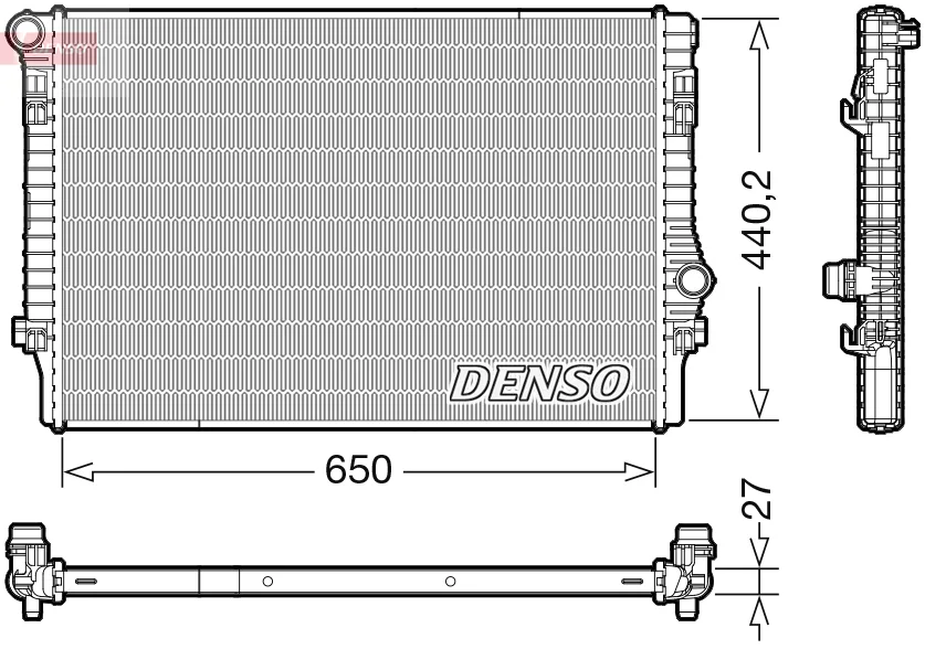 Chladič, chlazení motoru DENSO DRM32049