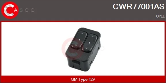 Spínač, zvedací zařízení oken CASCO CWR77001AS