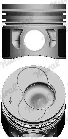 Píst NÜRAL 87-114900-25 – OE 038107065EL
