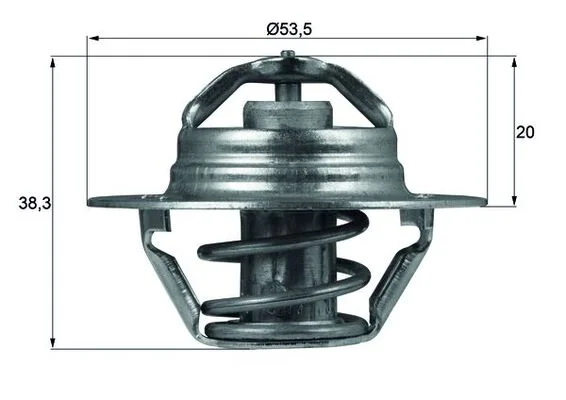Termostat, chladivo MAHLE TX8888D