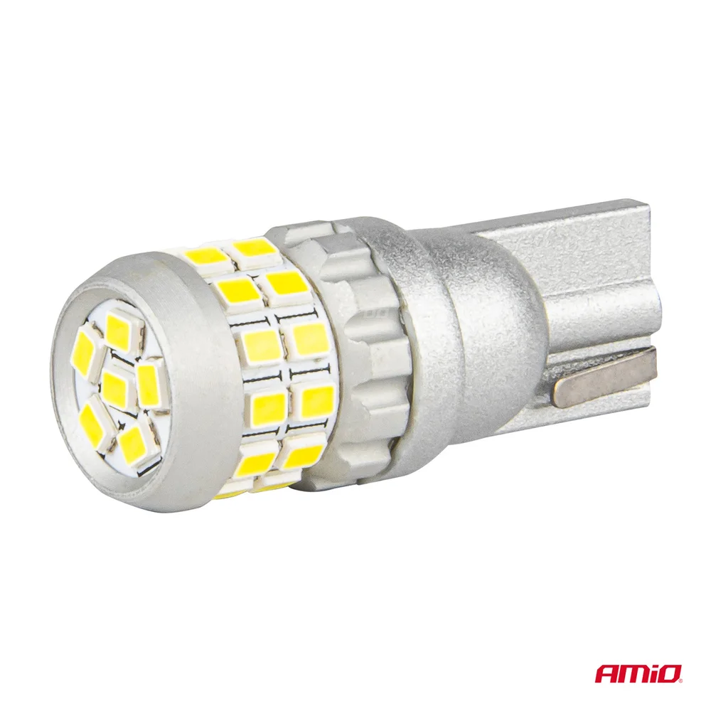 LED žárovky CANBUS T10 W5W 30SMD 2016 Bílá 12V/24V AMiO-04233 - Obrázek 4