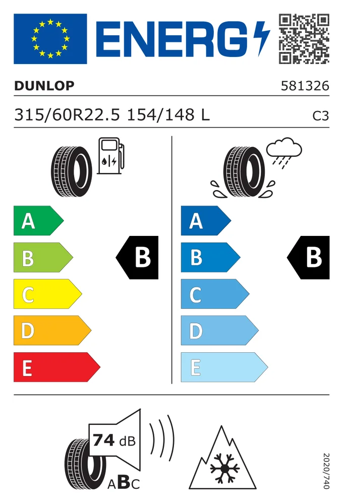315/60R22.5 CDU SP346+HL DUNLOP 315/60R22.5CDUSP346+HL