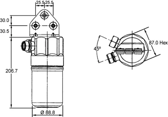 Susarna, klimatizace MAHLE AD41000S – OE 8D0820193