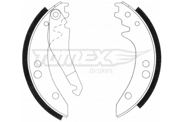Sada brzdových čelistí Tomex Brakes TX20-97