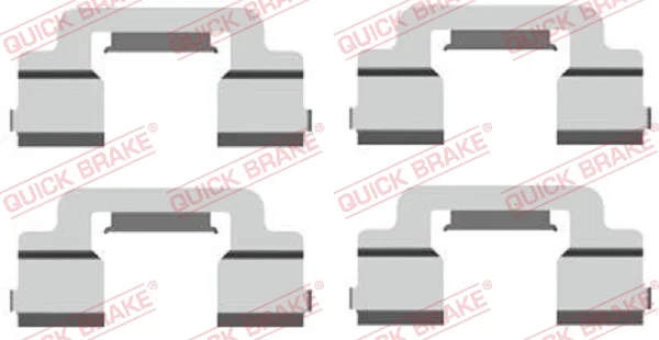 Sada prislusenstvi, oblozeni kotoucove brzdy QUICK BRAKE 109-1703