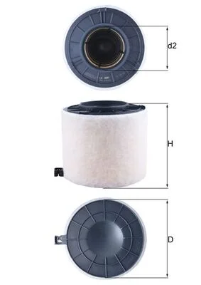 Vzduchový filtr KNECHT LX4410 – OE 8W0133843