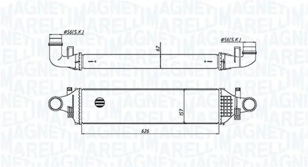 Chladič turba MAGNETI MARELLI 351319205420 – OE A2465000900 Chladič turba MAGNETI MARELLI 351319205420 – OE A2465000900