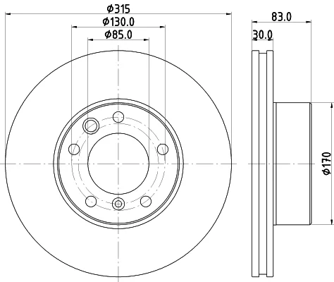 Brzdový kotouč HELLA 8DD355132-151