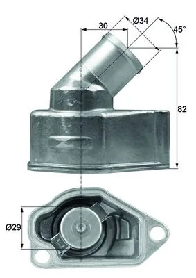 Termostat, chladivo MAHLE TI987