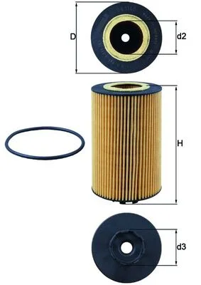 Olejový filtr MAHLE OX1140D