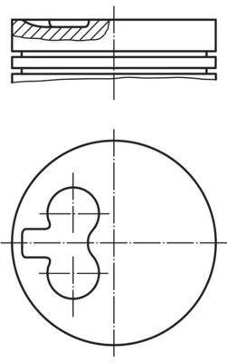 Píst MAHLE 0400100 – OE 0628J2