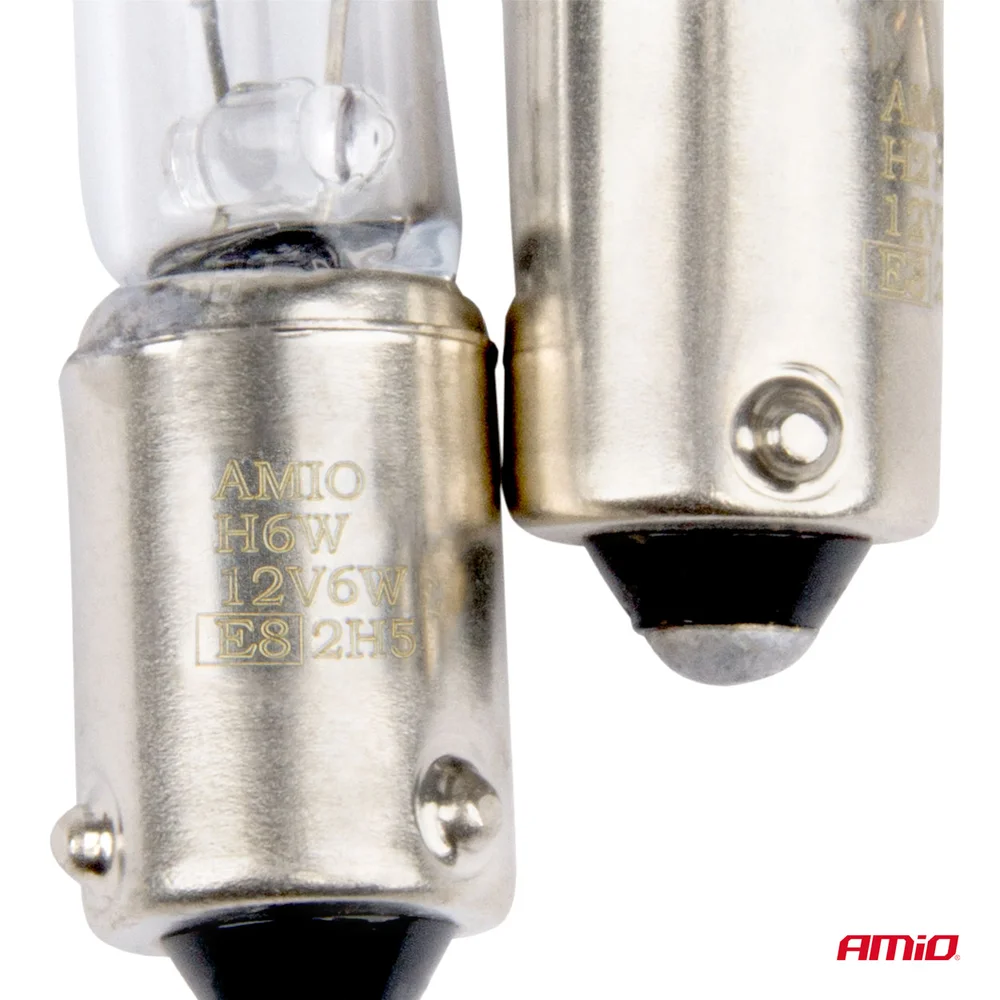 HALOGENOVÉ ŽÁROVKY H6W 12V 6W BAX9S 2KS AMIO 03355 - Obrázek 3