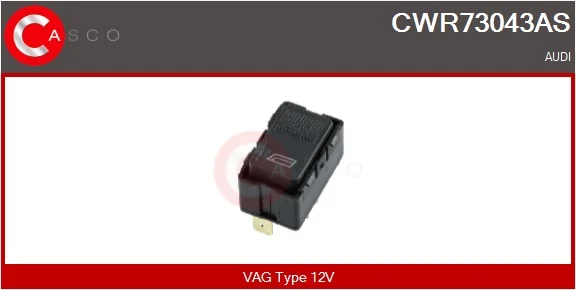 Spínač, zvedací zařízení oken CASCO CWR73043AS