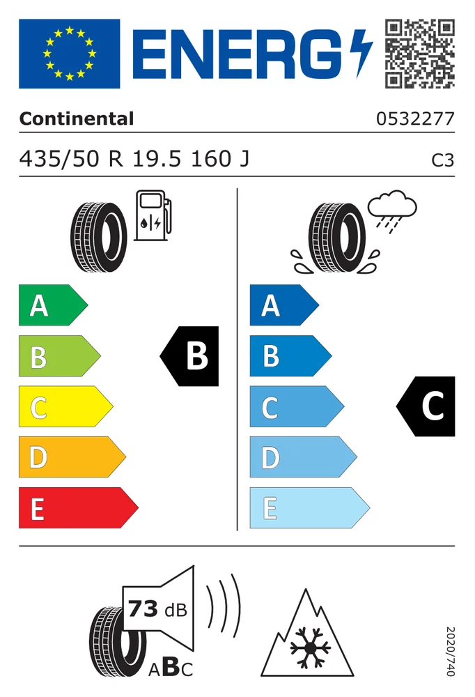 435/50R19.5 CCO CHHT3+ CONTINENTAL 435/50R19.5CCOCHHT3+