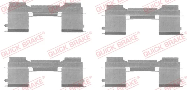 Sada prislusenstvi, oblozeni kotoucove brzdy QUICK BRAKE 109-1729