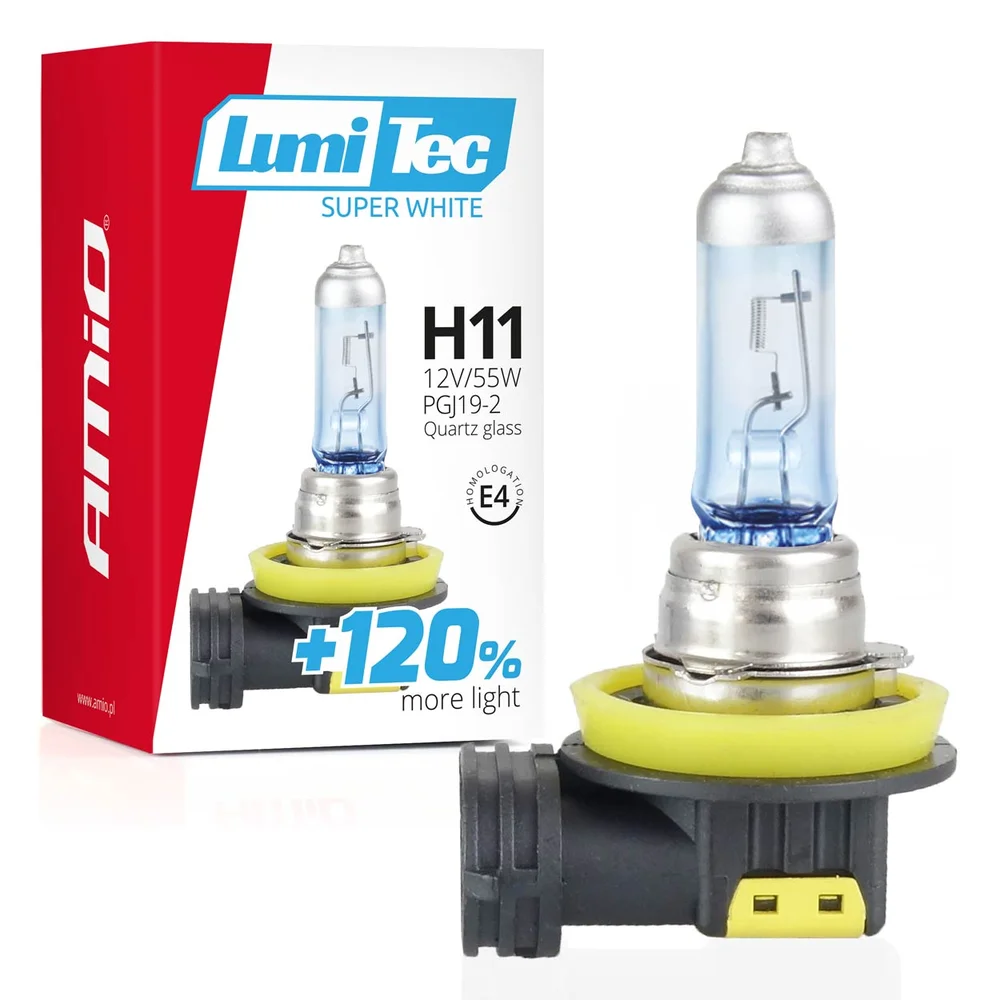 ZAROWKA 12V H11 55W LUMITEC SUPER BÍLÁ AMIO 02139