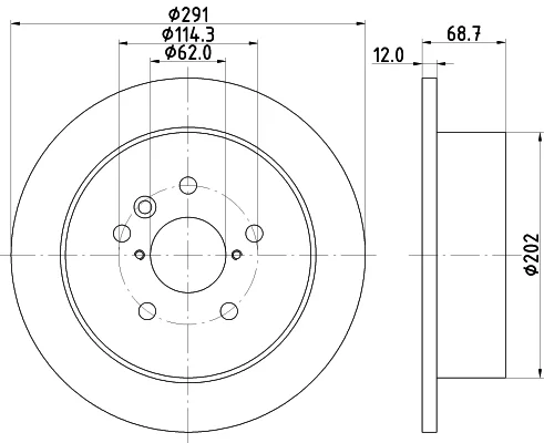 Brzdový kotouč HELLA 8DD355112-421