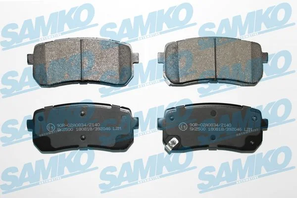 Sada brzdových destiček, kotoučová brzda SAMKO 5SP2046 Sada brzdových destiček, kotoučová brzda SAMKO 5SP2046