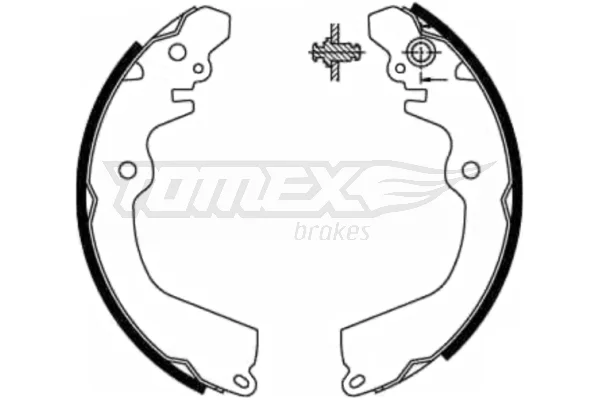 Sada brzdových čelistí Tomex Brakes TX21-81