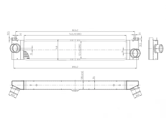 CHLADIČ VZDUCHU DUCATO 2.2-3.0JTD 06 HART 613774
