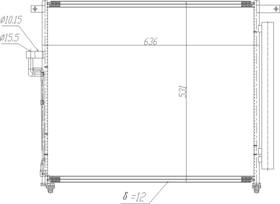 CHLADIČ DO KLIMAT.RANGER 2.2TDCI 11- HART 636958