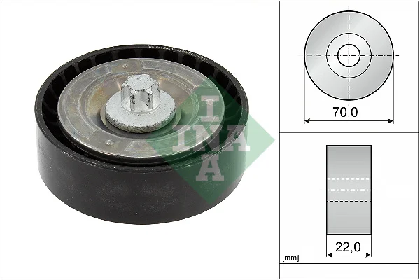 Vratná/vodicí kladka, klínový žebrový řemen Schaeffler INA 532089510