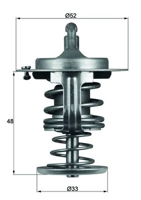 Termostat, chladivo MAHLE TX8280D