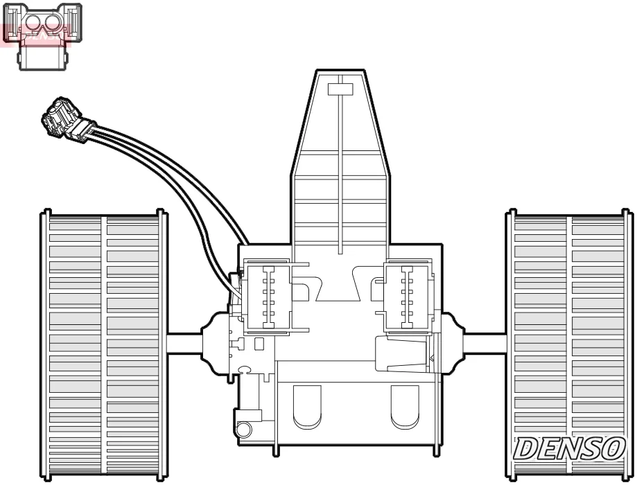 vnitřní ventilátor DENSO DEA05009 vnitřní ventilátor DENSO DEA05009
