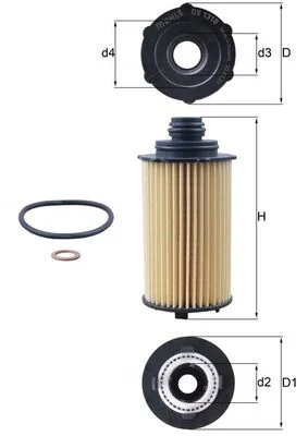 Olejový filtr KNECHT OX1310D Olejový filtr KNECHT OX1310D