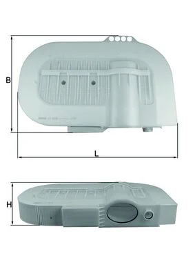 Vzduchový filtr MAHLE LX2810 – OE 81084050032